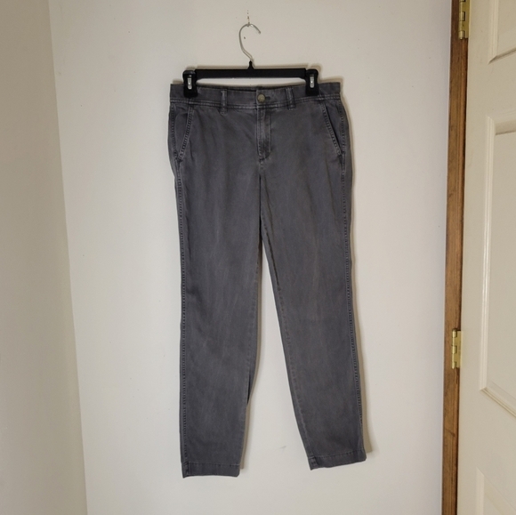 J. Crew Women's Slim Grey Chinos - Size (0) - Excellent Condition - Picture 1 of 5